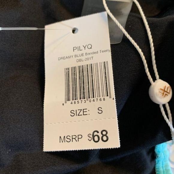NWT PilyQ Barcelona Dreamy Blue Bikini Bottom Swimsuit Bathing Suit Small - Picture 9 of 10